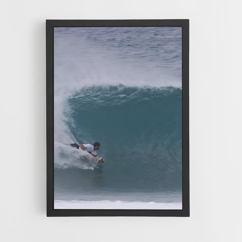 Poster Vague Énergique – affiche Bodyboard (vue 2)